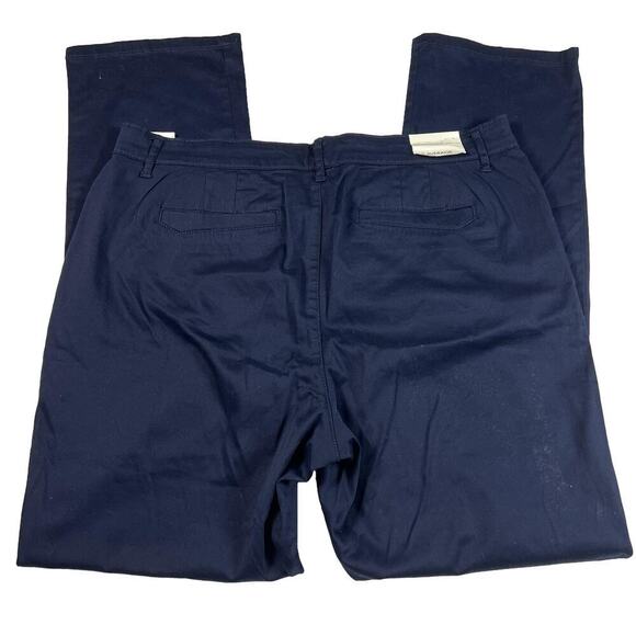 Gloria Vanderbilt Anita Straight Leg Khaki Pants Midnight Affair (Navy) Size 12 - Picture 5 of 10